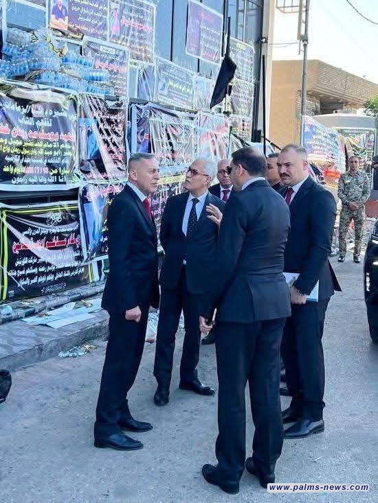 رئيس الادعاء العام ورئيس هيئة الإشراف القضائي في واسط للإشراف على التحقيق بفاجعـــة حريق الكوت.